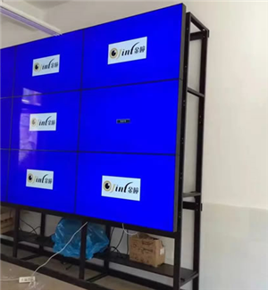 3 * 3 46 inch floor standing splicing screen case display