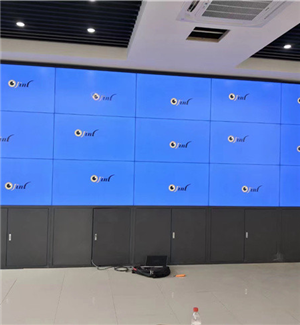 Jiangsu Taizhou Gensi police station large screen 55 "1.7mm3x5 matrix + customized cabinet